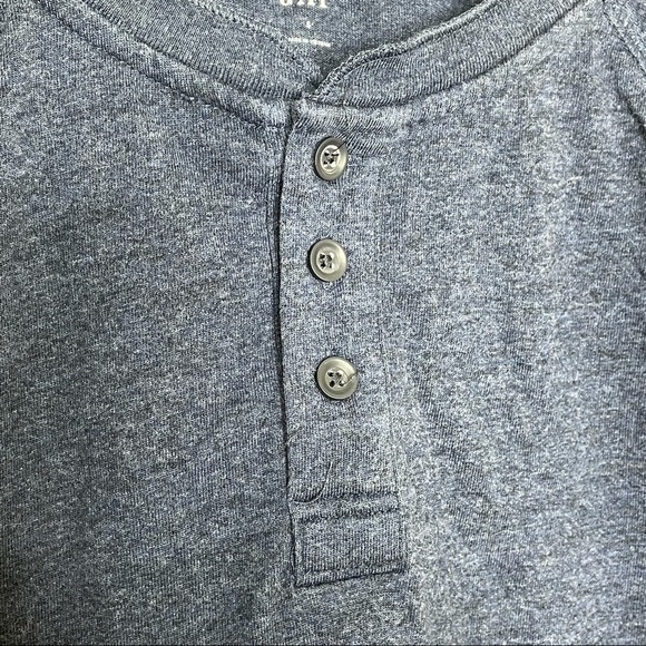 GAP blue henley long sleeves, small - Picture 3 of 5